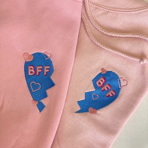 BFF Embroidered Dog & Human Matching Hoodies, Best Friend Dog Hoodie, My Dog is My Bestie, Best Friend Gift, Dog Lover Gift, Loungewear image 8