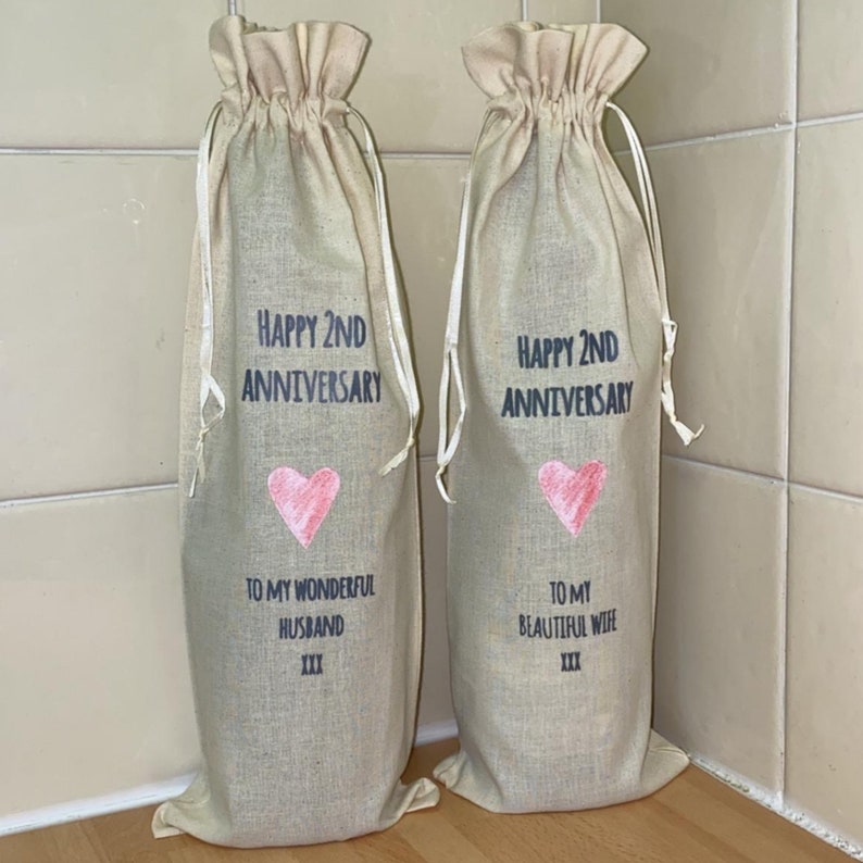 Cotton Anniversary Gift for Him or Her. Cotton 2nd
