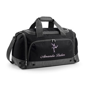 Personalised Children's Ballet Bag Holdall Fuchsia / Black / Blue / Red image 3