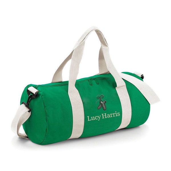 Personalisierte irische Tanztasche, bestickter Name, Reisetasche, Sporttasche, irische Tanzgeschenke, Tanzset-Tasche, IRISH DANCING DUFFEL