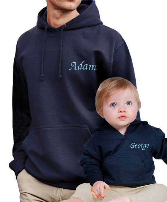 Sudaderas personalizadas para adultos y bebés navy España