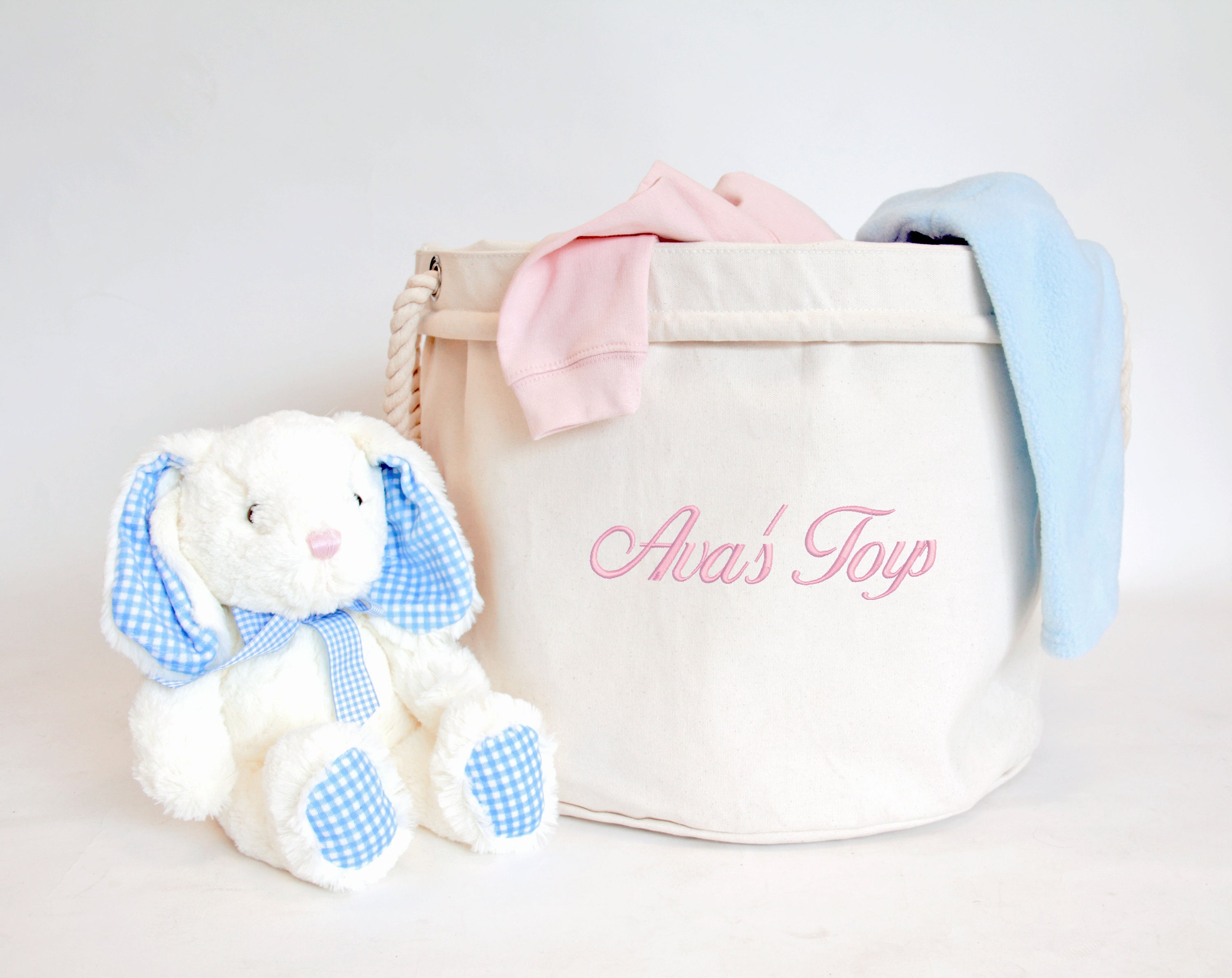 Panier de Jouets Pour Enfants Personnalisé Nursery, Sac Rangement Enfants, Bac à Jouets, Organisateu