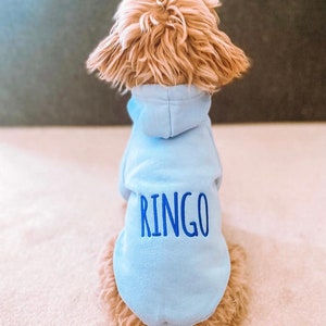 Personalisierter Hund Hoodie, Hund Sweatshirt, Hunde-Liebhaber-Geschenk, Haustier Geschenk, Hundepullover, Baumwolle Hunde Kapuzenpullover, Hundekleidung, Hundepullover, Hunde Loungewear Bild 5