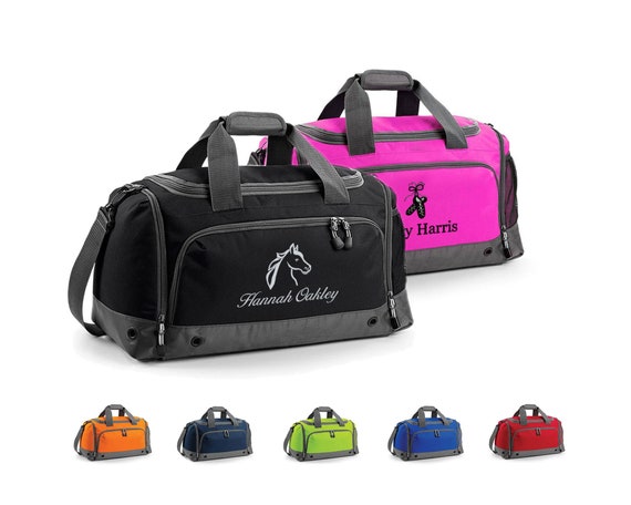 Personalised Embroidered Sport Activity Holdall Bag Sports Club Bag Gym Dance Martial Arts Gymnastics Rugby Tennis Football Golf Etsy