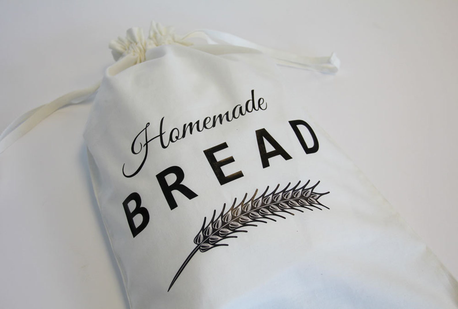 Homemade Bread Bag 100 Organic Cotton Bread Bag Etsy