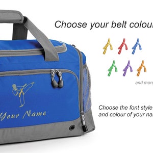 Personalised Embroidered Sport, Activity Holdall Bag, Sports Club Bag, Gym, Dance, Martial Arts, Gymnastics, Rugby, Tennis, Football, Golf image 7