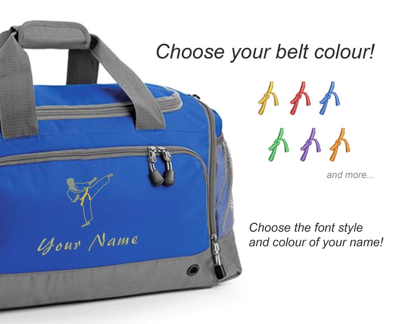 Personalised Embroidered Sport, Activity Holdall Bag, Sports Club Bag, Gym, Dance, Martial Arts, Gymnastics, Rugby, Tennis, Football, Golf image 7