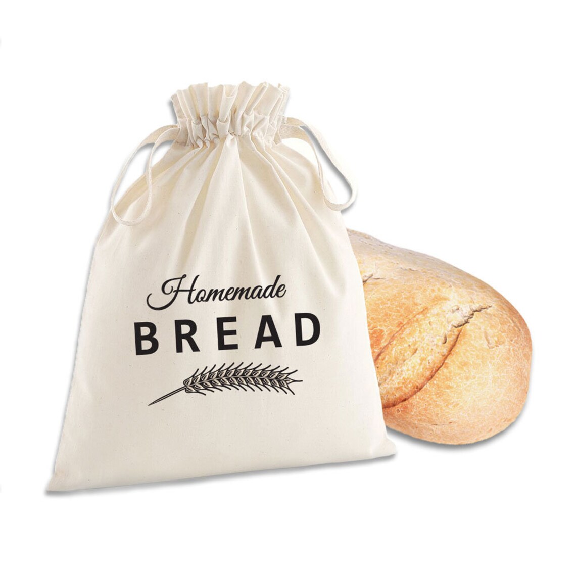 Homemade Bread Bag 100 Organic Cotton Bread Bag Etsy