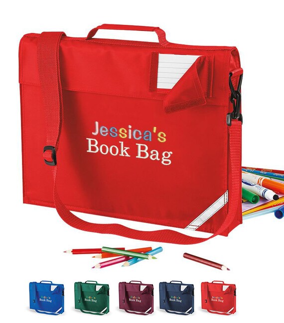 Back to School Personalised Book Bag with your Child's Etsy