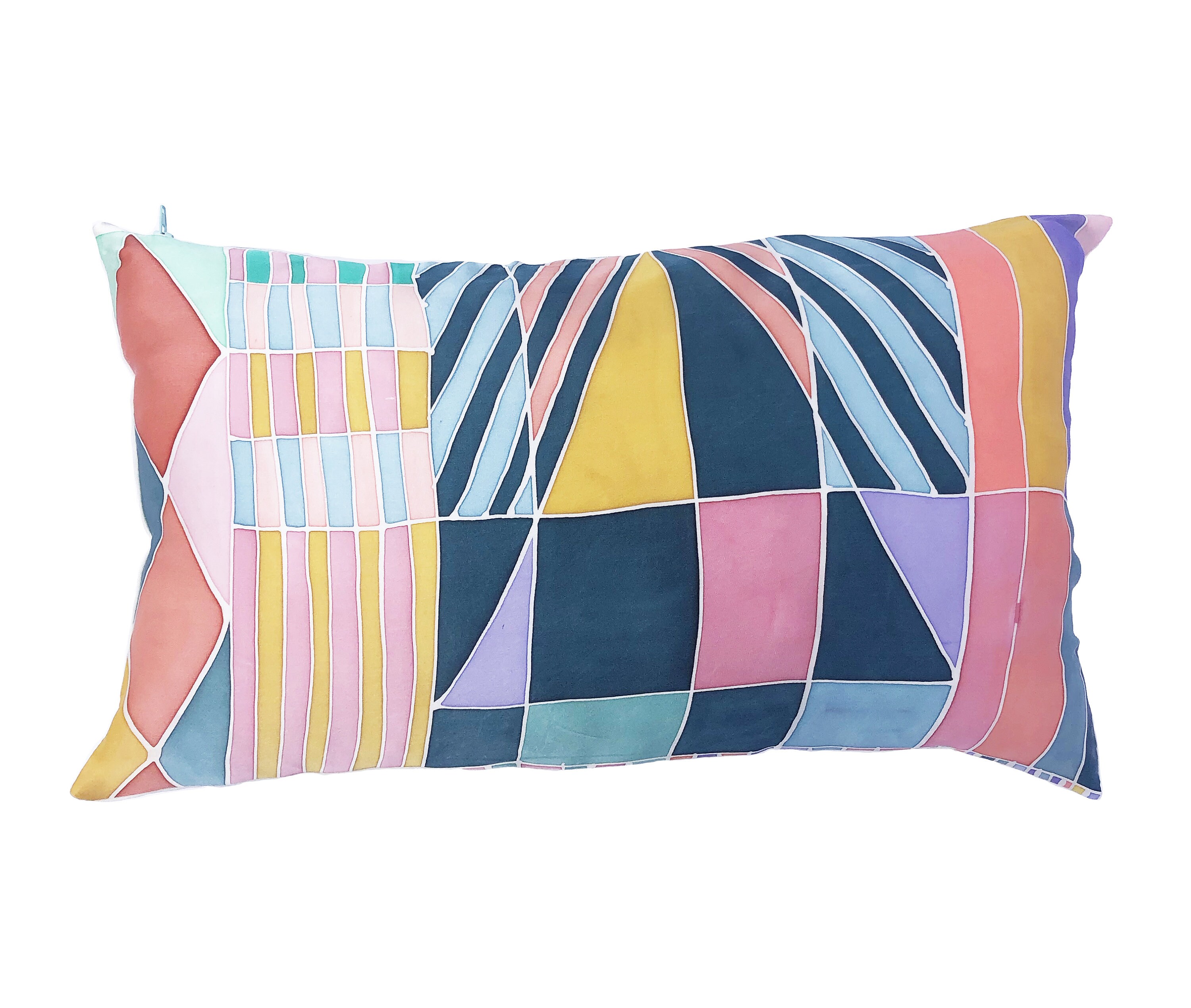 Coussin Coloré Satin de Soie