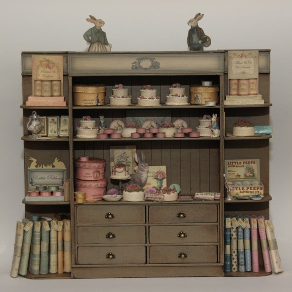 454 Kit Large Dollhouse Miniature Shop Cupboard 1:12
