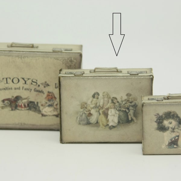 645 Kit Dollhouse Miniature Medium Suitcase Toy Design 1:12