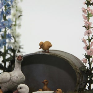 3000-57 Dollhouse Miniature Complete unpainted Ducks Family 1:12 image 4