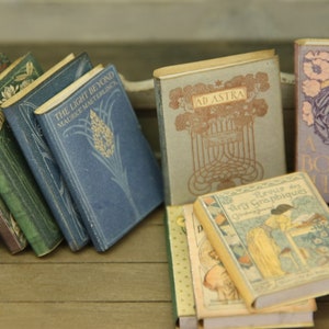 1034 Bausatz Puppenhaus Miniatur Jugendstil Bücher Bausatz 1:12