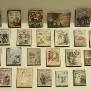 139 Kit Dollhouse Miniature Livres pour enfants et bébés 1:12