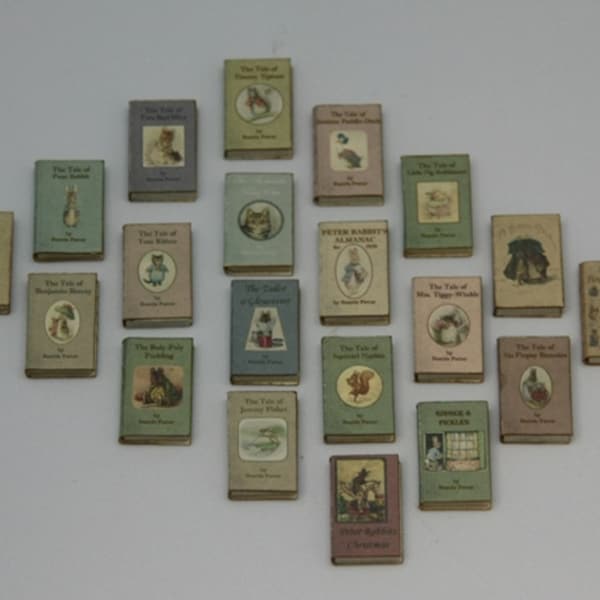 665 Kit Dollhouse Miniature Beatrix Potter Books Set 1:12