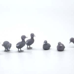 3000-57 Dollhouse Miniature Complete unpainted Ducks Family 1:12 image 10