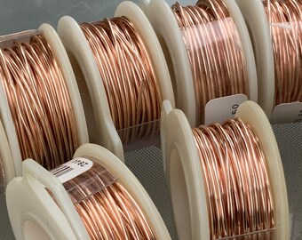 wir0096 28 gauge ROSE GOLD Craft Wire Tarnish Resistant wire wrapping