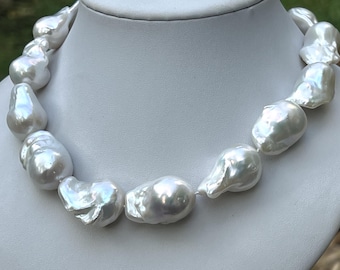 AA+ Perle D'acqua Dolce Barocche Bianche Da 11-12 Mm, Per - Foto 11