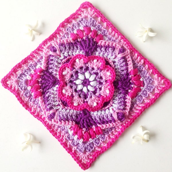 The De Rust Square - Dutch  | Crochet pattern | Overlay crochet