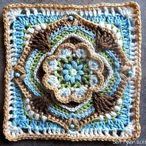 The De Rust Square - Dutch | Crochet Pattern | Overlay Crochet - Etsy