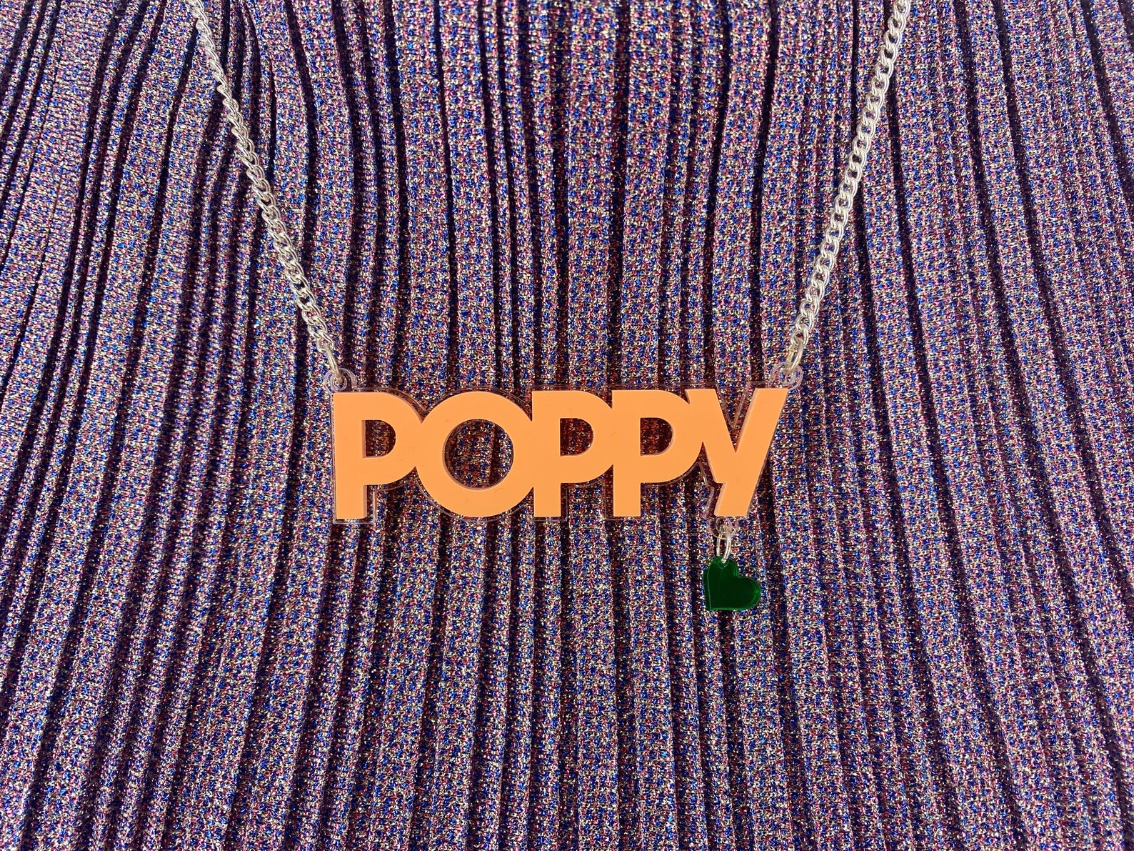 Custom Name Necklace Statement Jewellery Plastic Jewellery Etsy UK