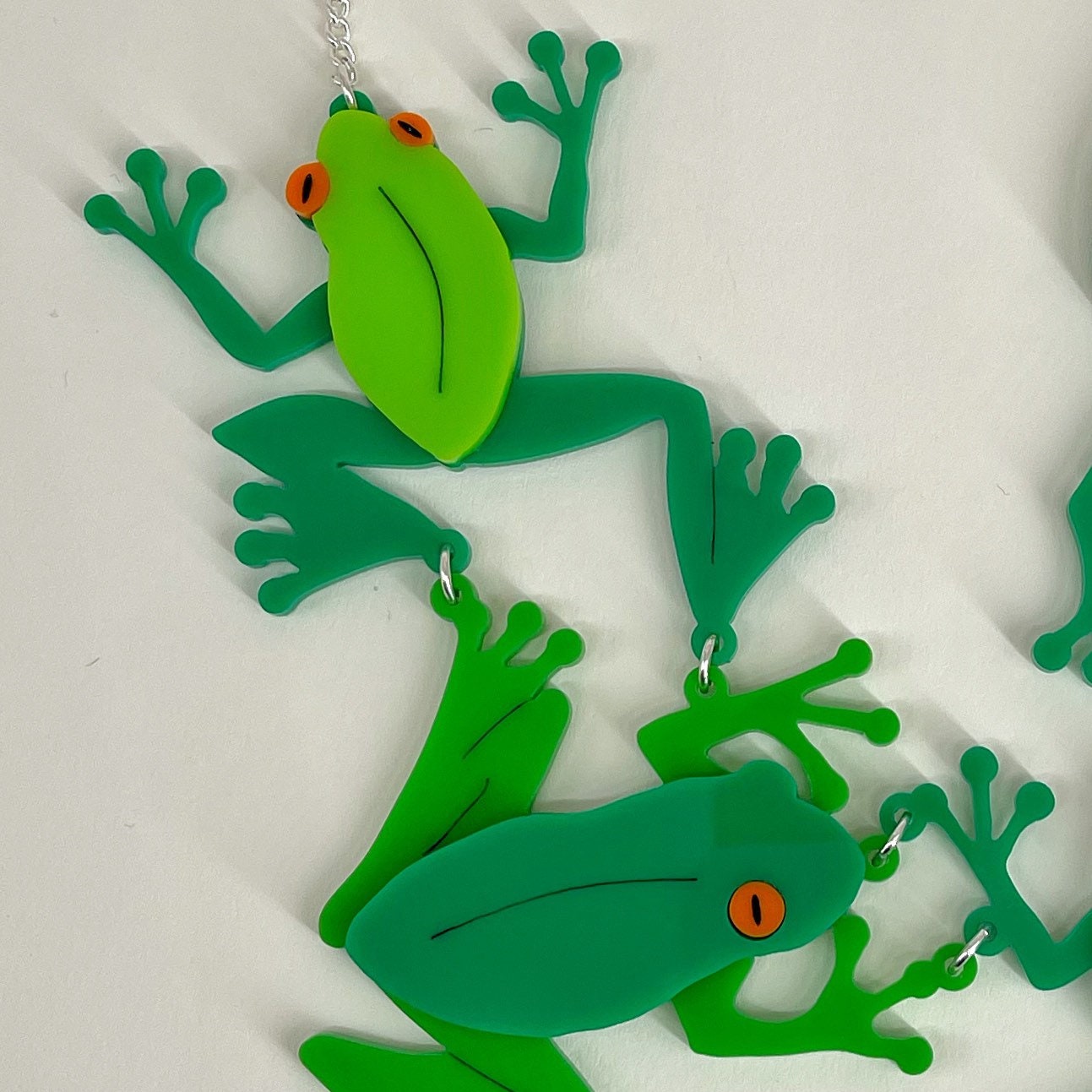 Frog Necklace Laser Cut Jewellery Handmade Jewellery Etsy UK