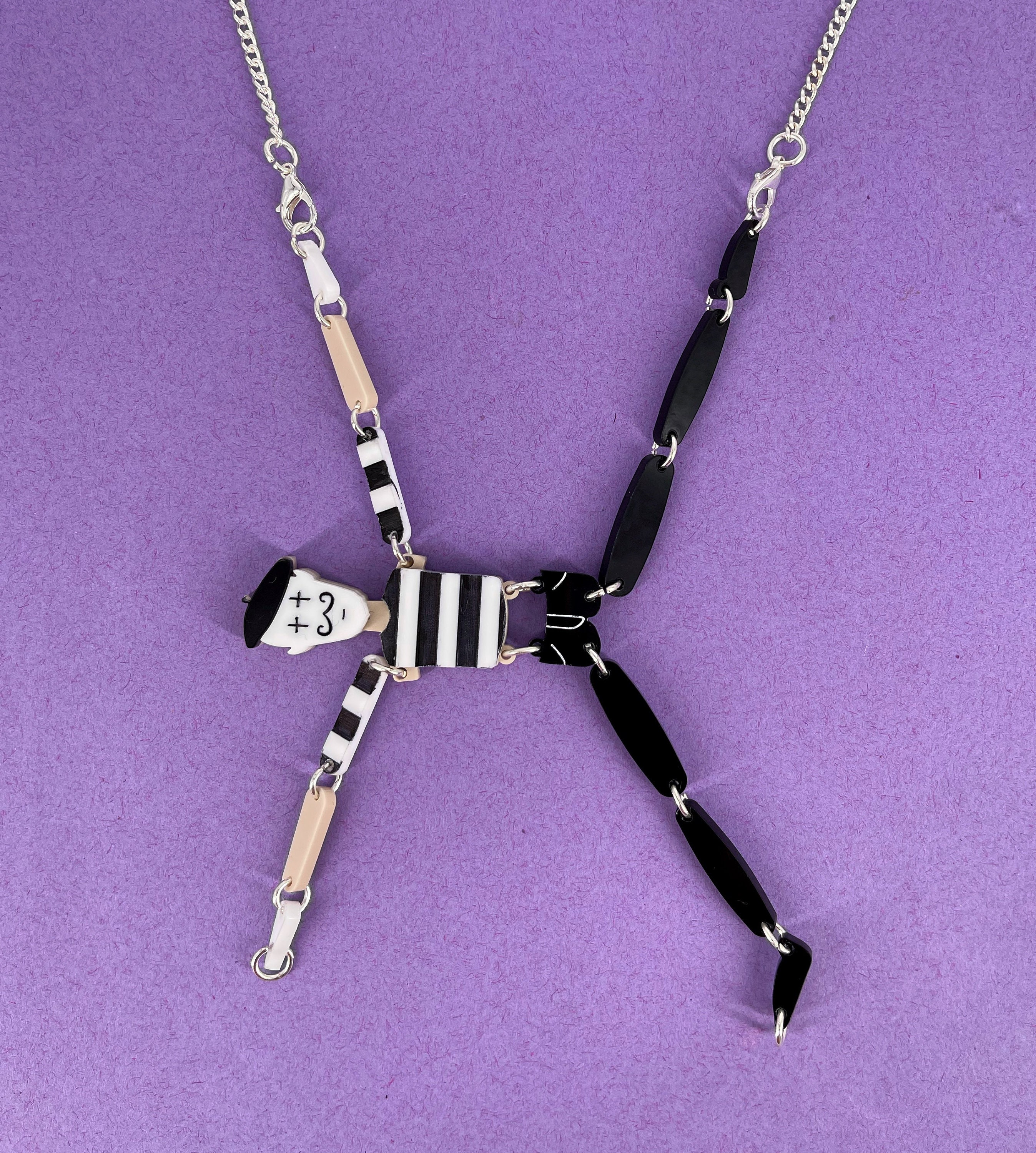 Coco Purple Black Chain Jewelry top