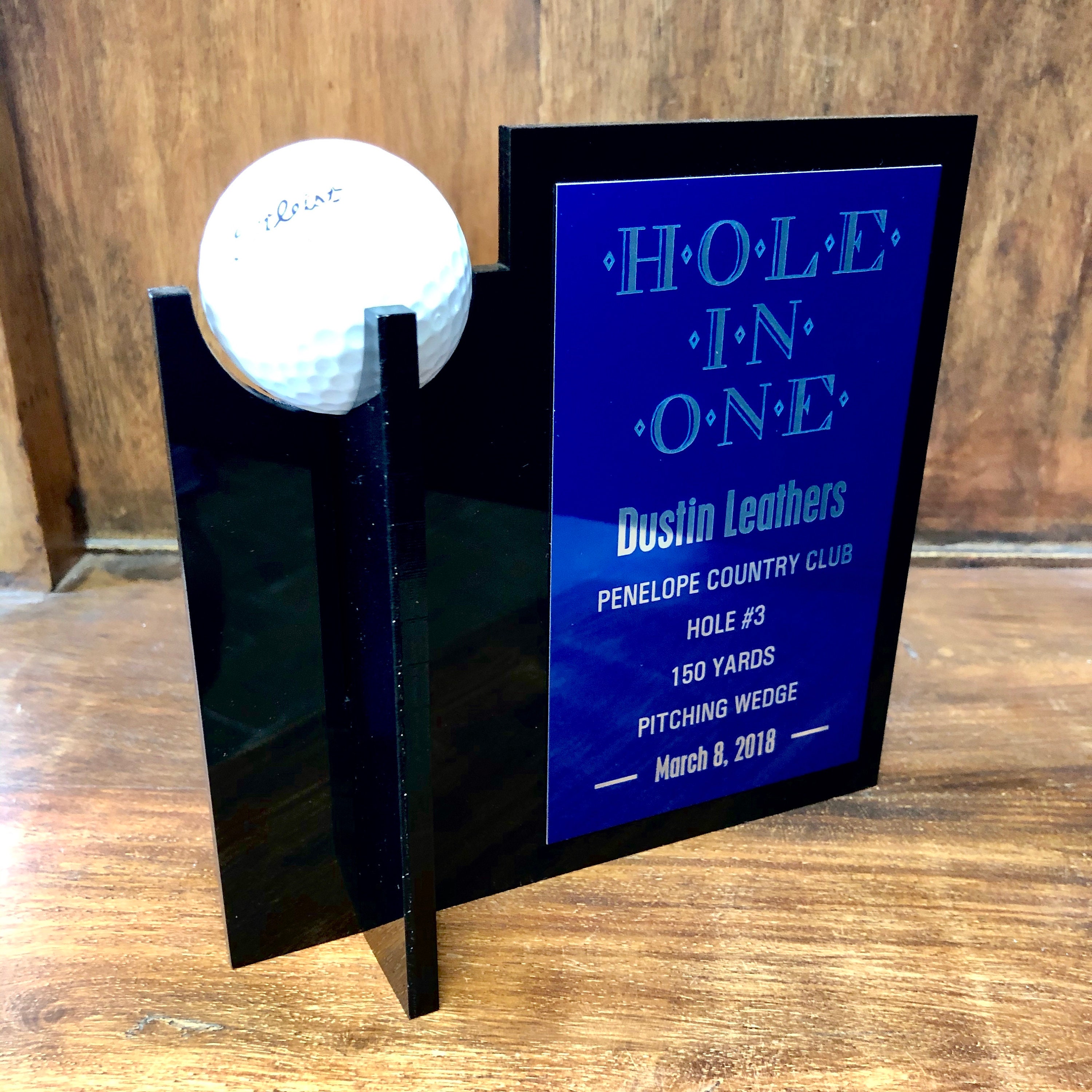 Hole in One Trophy Etsy