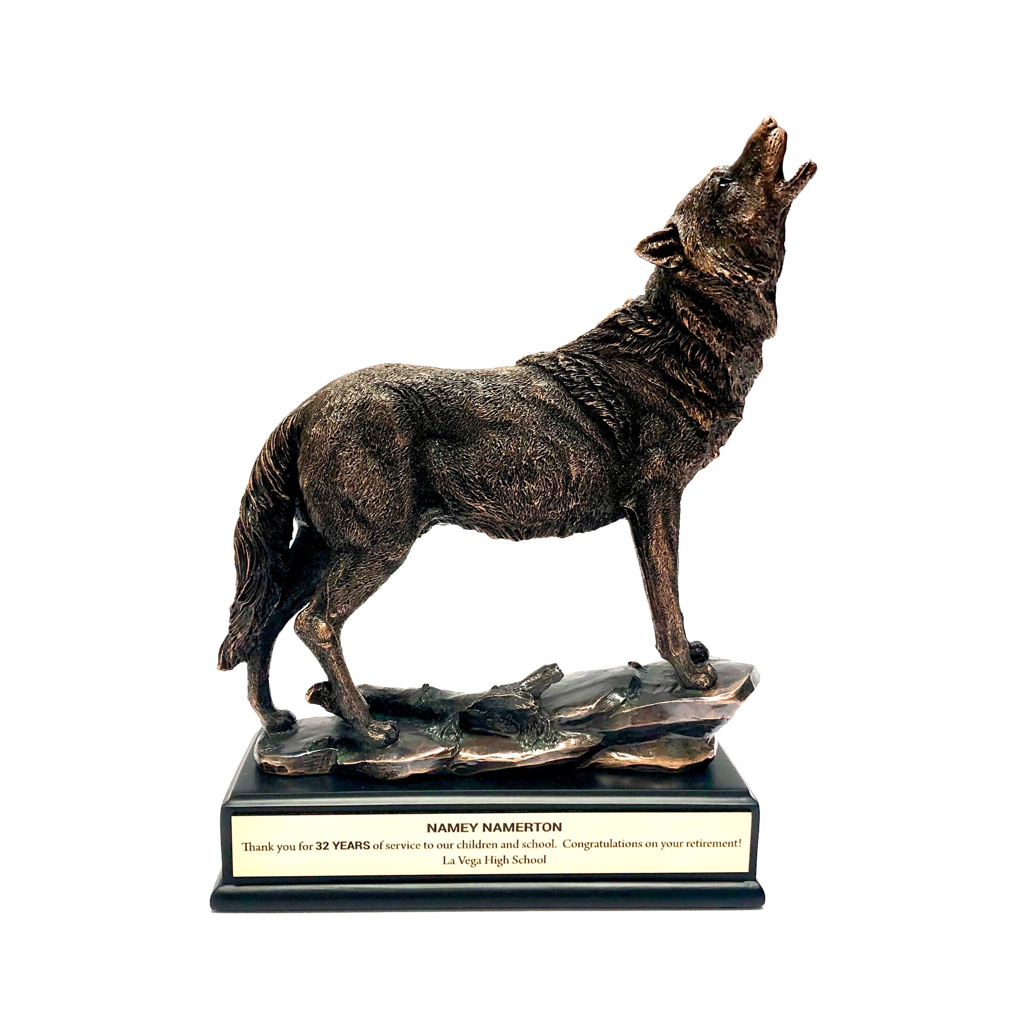 Bronze Wolf Etsy