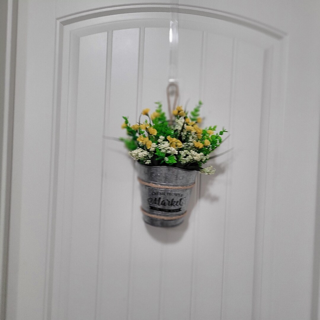Galvanized Metal Decor, Door Hanger, Wall Art, Spring/summer Decor ...