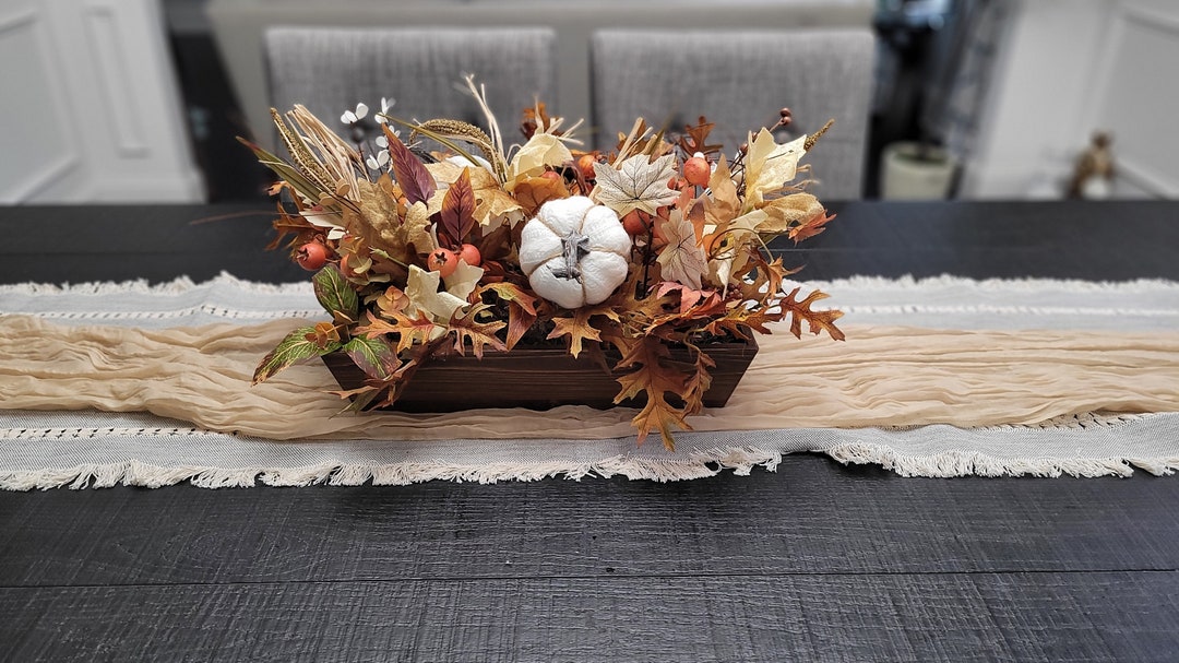 AUTUMN Centerpiece, Fall Table Decor, Dinning Tabl/ Coffee Table Decor ...