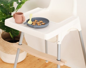 Premium Wooden Footrest for IKEA Antilop High Chair - Height Adjustable, Sturdy and Stylish - Beech