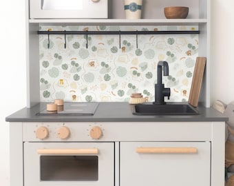Safari adhesive film for IKEA SILLTRUT children's kitchen