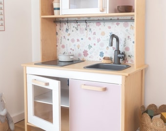 Sticker for IKEA DUKTIG Kids Kitchen floral pattern