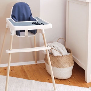 Adjustable Highchair Footrest for IKEA Antilop Highchair - Solid Wood Beech White