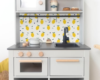 Lemon adhesive film for IKEA SILLTRUT children's kitchen