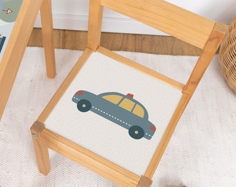 Adhesive film for IKEA LÄTT children's chair - Police