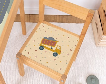 Adhesive foil for IKEA LÄTT high chair - construction site