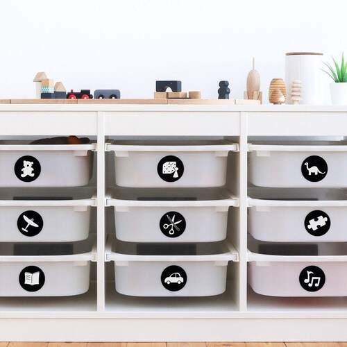 Playroom Vinyl Labels Trofast IKEA Bins Custom Toy Labels Etsy Canada