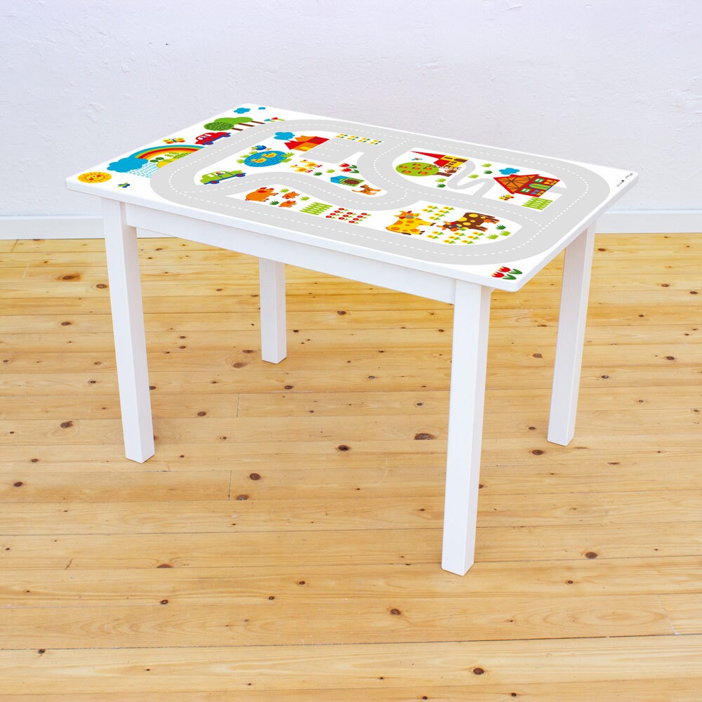 Play Mat Car Sticker Kids Table Play Mat Baby Car Print Etsy