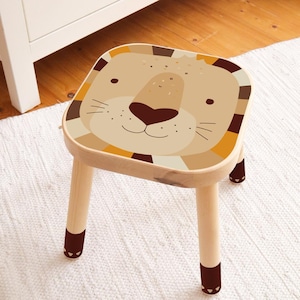Sticker for IKEA FLISAT kids stool - lion