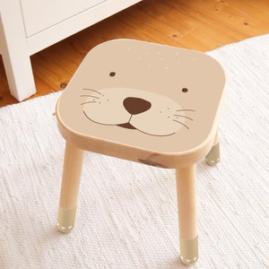 Sticker for IKEA FLISAT kids stool - otter