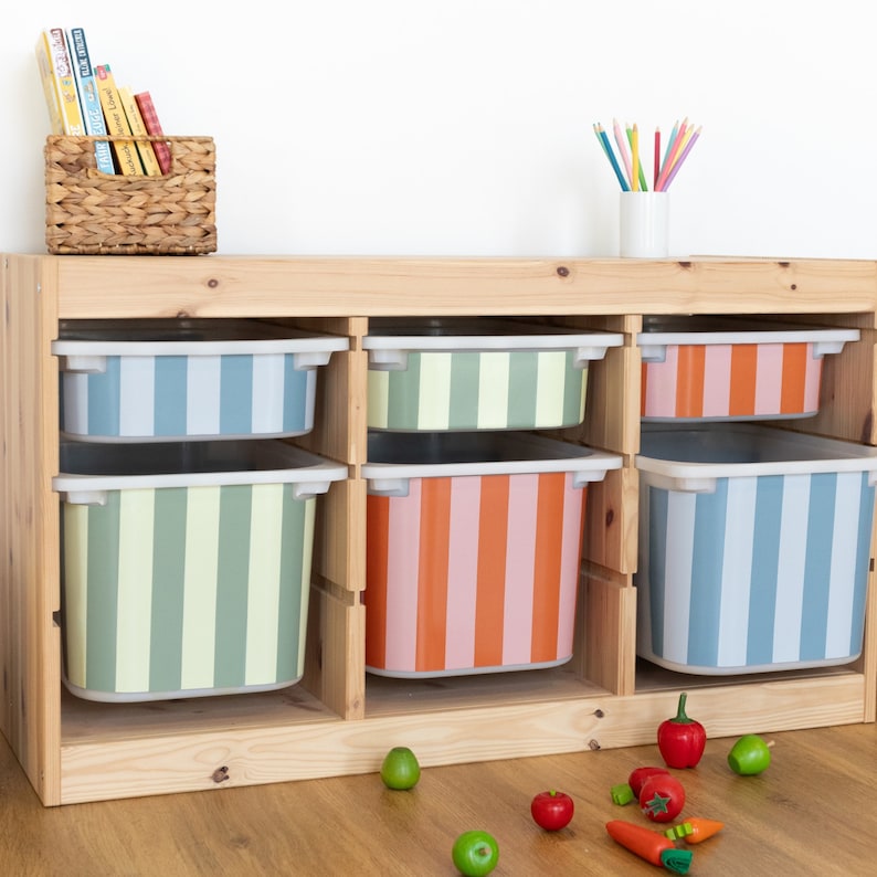 Sticker for IKEA TROFAST Boxes Head Side Stripe Pattern Etsy UK