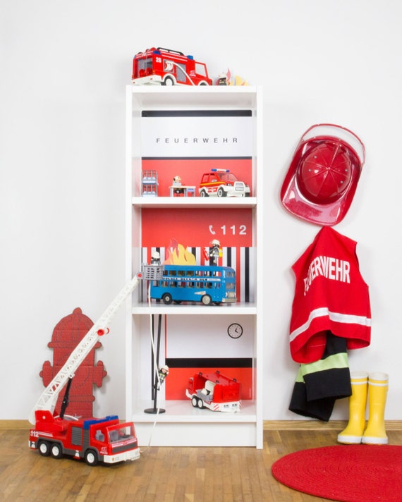Fire Station Sticker Wall Decal Gift Boy Room Decor Ikea Etsy
