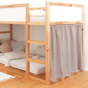 Gardine/Vorhang (1 Stück) für IKEA KURA Bett Beige