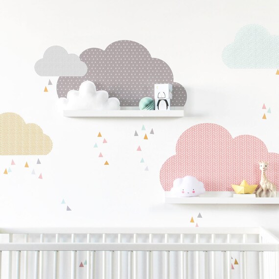 Cloud Wall Stickers Shelf