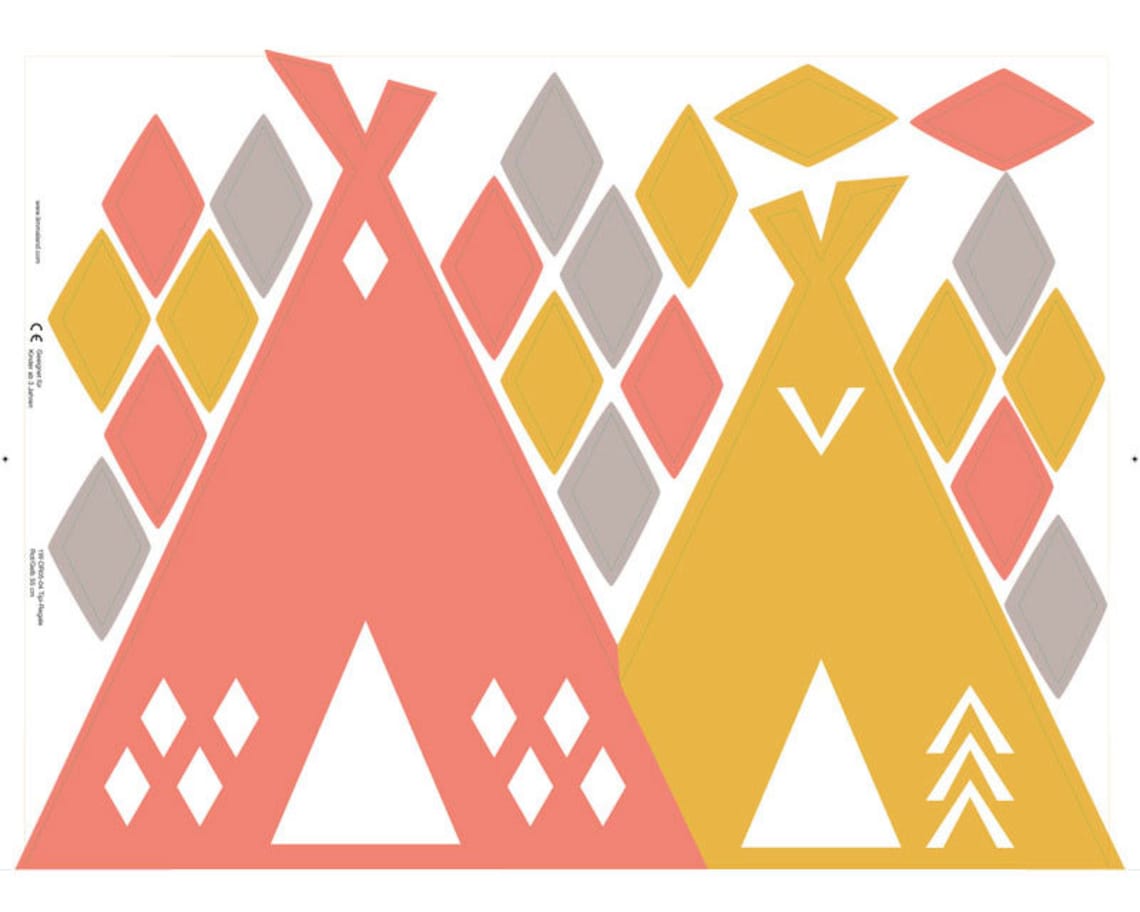 Tipi decal tipi sticker teepee decal teepee sticker tipi | Etsy
