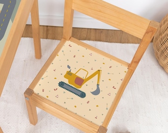 Adhesive foil for IKEA LÄTT high chair - construction site