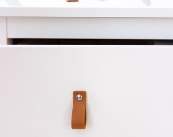 Leather Handles for IKEA Chests of Drawers Malm Hemnes - Etsy UK